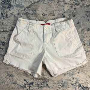 Union Bay White Shorts Womens Sz 5 Cute Jean Denim Y2K Preppy